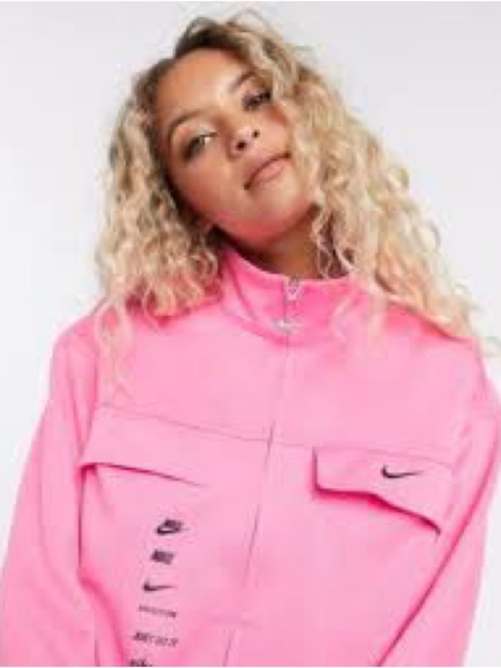 Nike Sportswear Swoosh Polyknit Track Jacket 
vertical "NIKE" /Swoosh stack  2X